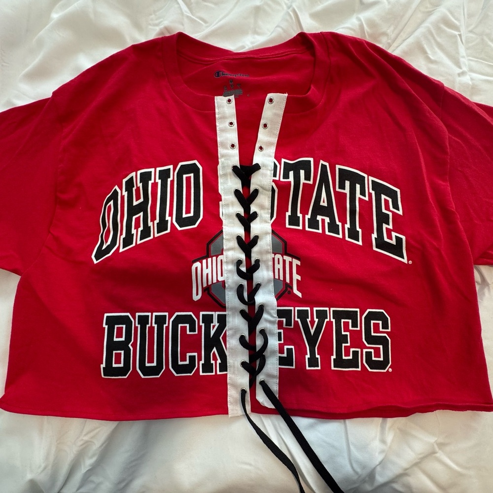 OSU champion lace up tee